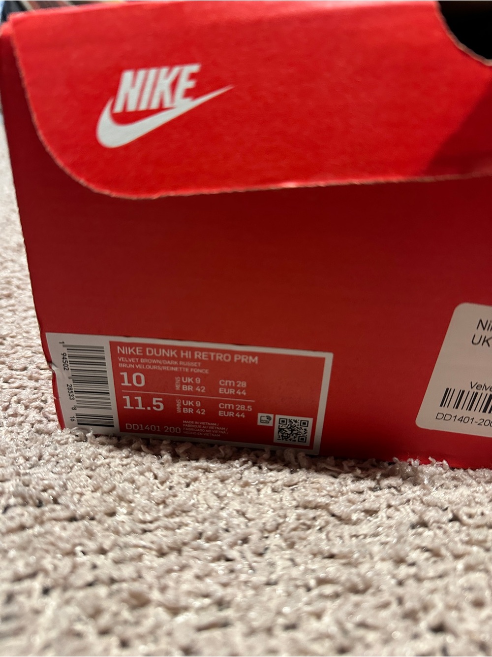 Nike Dunk High Dark Russet - Picture 11 of 12